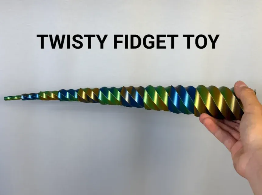 Hexagon Twisty Fidget Toy printed by TKA Custom Printing