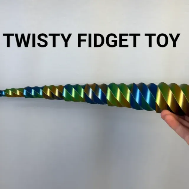 Hexagon Twisty Fidget Toy printed by TKA Custom Printing