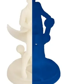 Panchroma Glow Blue filament sample