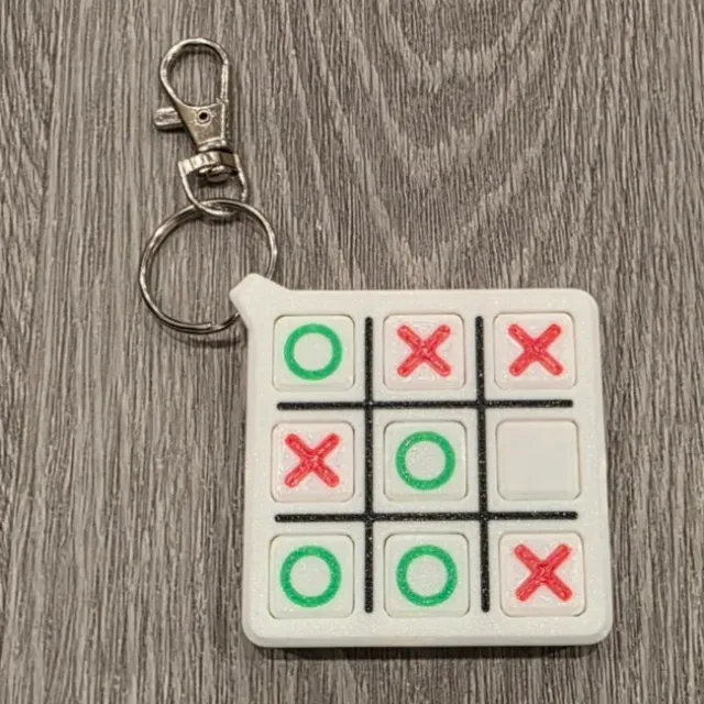 Tic Tac Toe Keychain printed by TKA Custom Printing